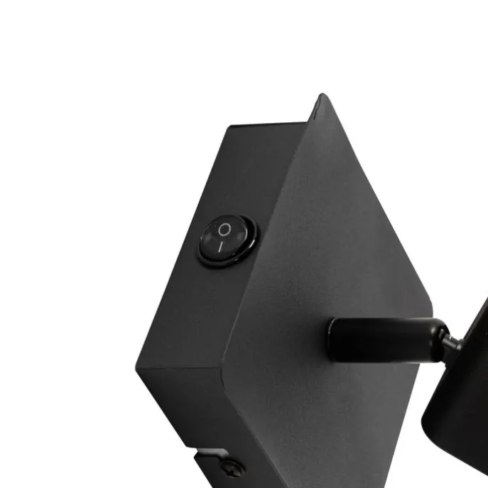 Moderne Wandleuchte schwarz inkl. LED mit Schalter - Nola