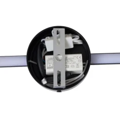 Moderne Wandleuchte Schwarz 60cm inkl. LED - Clockwise