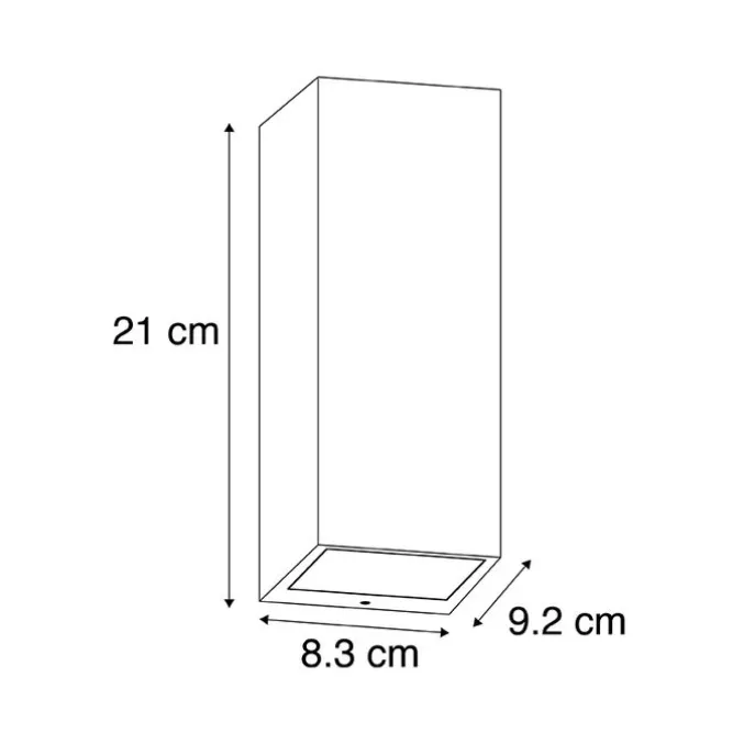 Moderne Wandleuchte schwarz GU10 AR70 IP54 - Baleno II