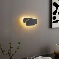 Moderne Wandleuchte schwarz inkl. LED 3-Stufen-Dimmbar - Dias