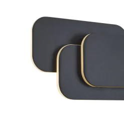 Moderne Wandleuchte schwarz inkl. LED 3-Stufen-Dimmbar - Dias