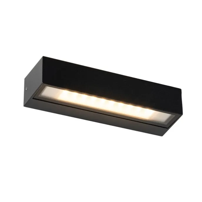 Moderne Wandleuchte schwarz inkl. LED IP65 - Steph