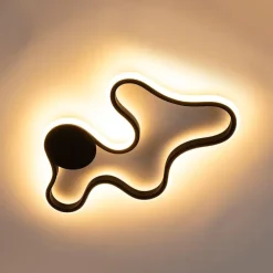 Moderne Wandleuchte schwarz inkl. LED - Plomp