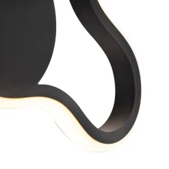 Moderne Wandleuchte schwarz inkl. LED - Plomp