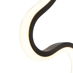 Moderne Wandleuchte schwarz inkl. LED - Plomp