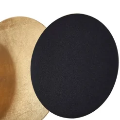 Moderne Wandleuchte Schwarz mit Gold inkl. LED 3-Stufen-Dimmbar 3-Lichter - Sunrise 3