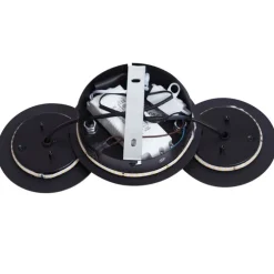 Moderne Wandleuchte Schwarz mit Gold inkl. LED 3-Stufen-Dimmbar 3-Lichter - Sunrise 3