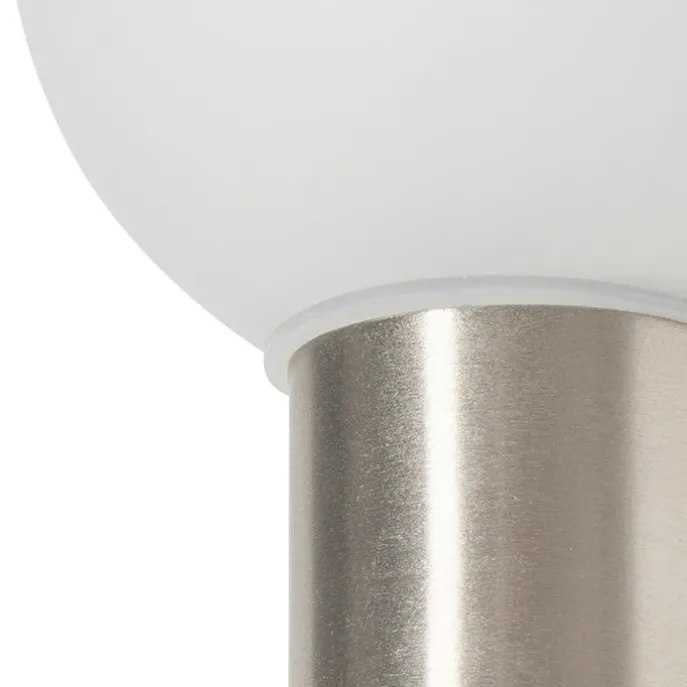 Moderne Wandleuchte Stahl IP44 - Cederic Up