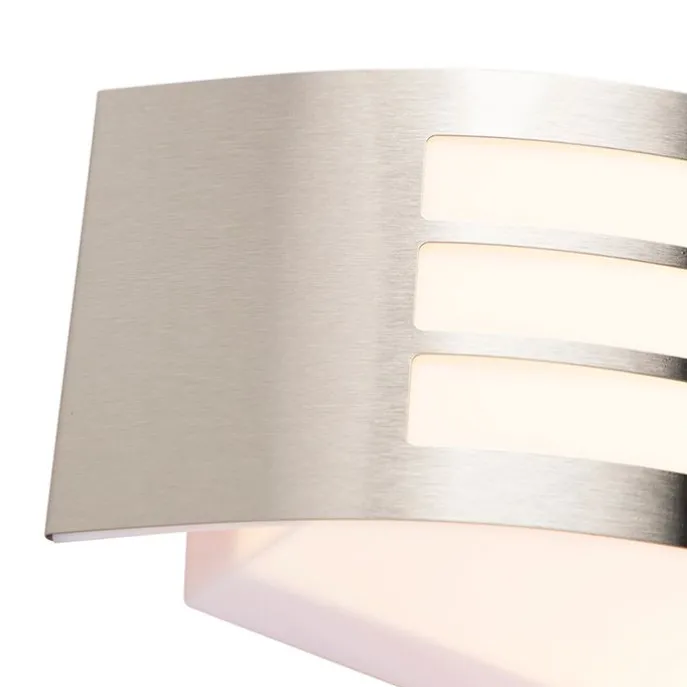 Moderne Wandleuchte Stahl Edelstahl IP44 - Sapphire Deluxe