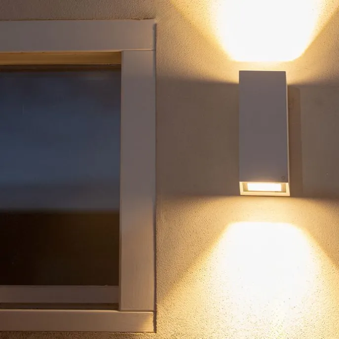 Moderne Wandleuchte weiß GU10 AR70 IP54 - Baleno II