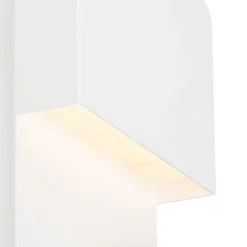 Moderne Wandleuchte weiß inkl. LED mit USB und Leselampe - Robin