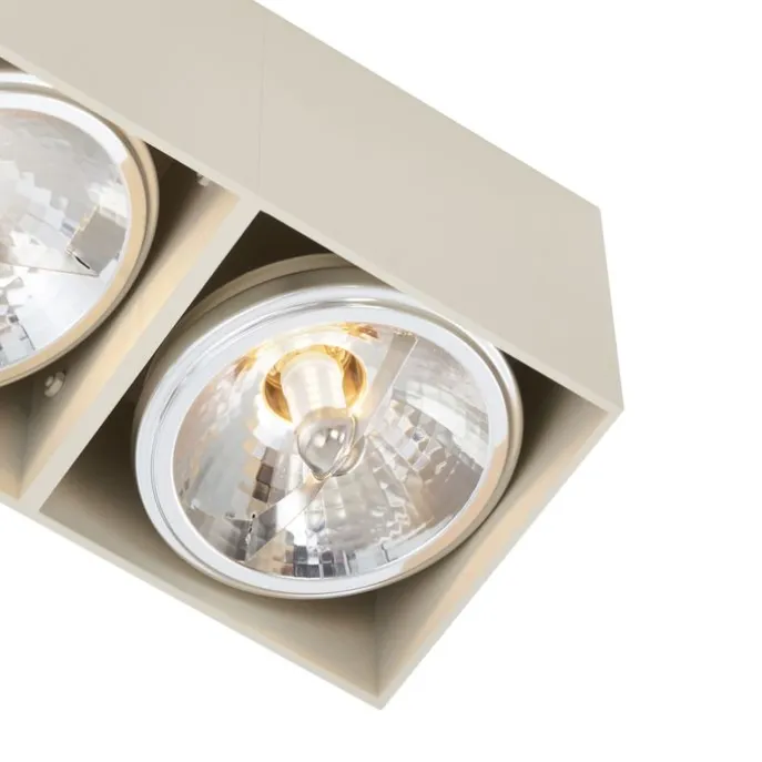 Moderne Wandstrahler Beige G9 verstellbar 2-flammig - Box