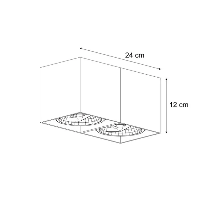 Moderne Wandstrahler Beige G9 verstellbar 2-flammig - Box