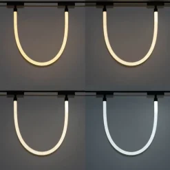 Moderne weiße Hängelampe für 1-phasiges Schienensystem 8W 3000K - Magnetic Tautau