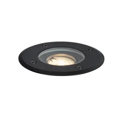 Moderner Außen-Bodenstrahler schwarz 35 mm verstellbar IP65 - Delux