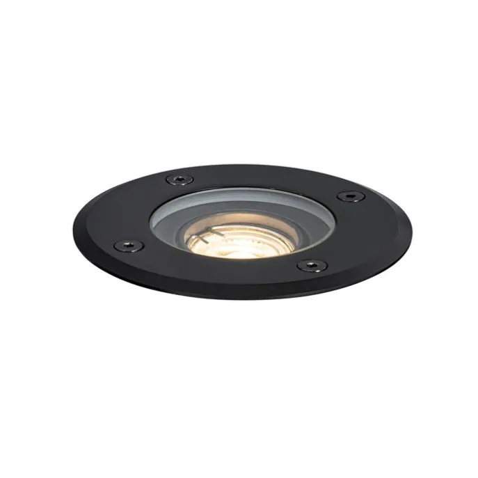 Moderner Außen-Bodenstrahler schwarz 35 mm verstellbar IP65 - Delux