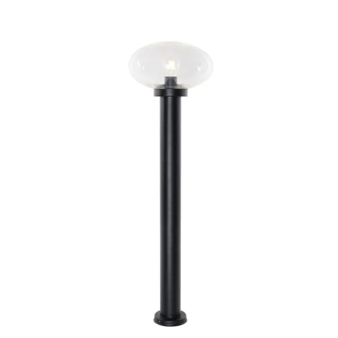 Moderner Außenpfosten schwarz 100 cm - Elly