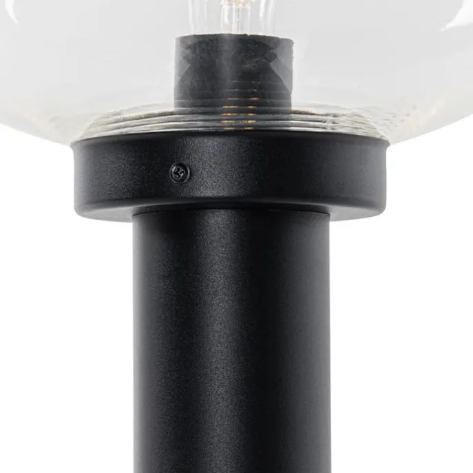 Moderner Außenpfosten schwarz 100 cm - Elly