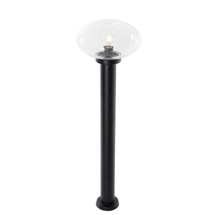 Moderner Außenpfosten schwarz 100 cm - Elly