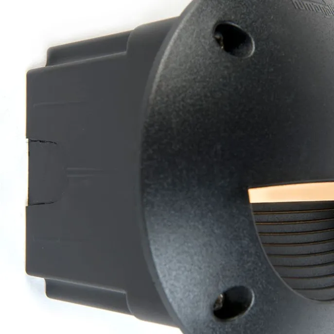 Moderner Außenwandspot schwarz inkl. LED IP65 - Leti