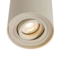 Moderner Aufbaustrahler Beige GU10 50mm Drehbar und Kippbar - Rondoo Up
