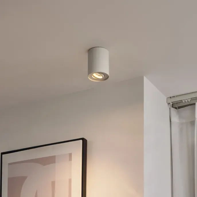 Moderner Aufbaustrahler Beige GU10 50mm Drehbar und Kippbar - Rondoo Up