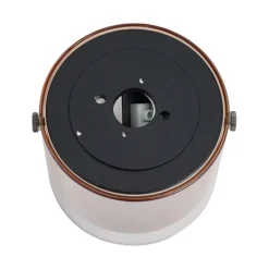 Moderner Aufbaustrahler Dunkelbronze mit Glas - Drain