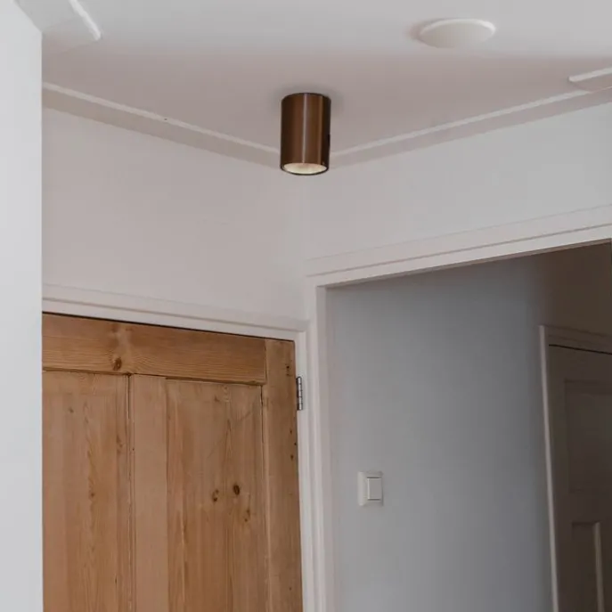 Moderner Aufbaustrahler Dunkelbronze GU10 50mm - Deep