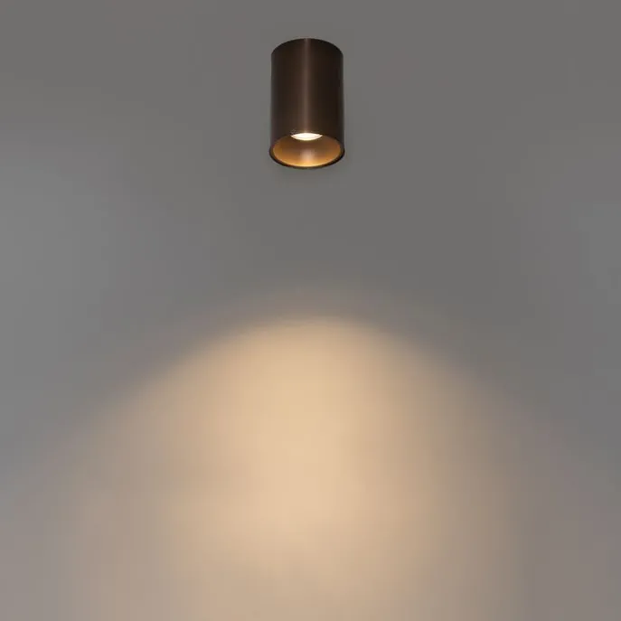 Moderner Aufbaustrahler Dunkelbronze GU10 50mm - Deep