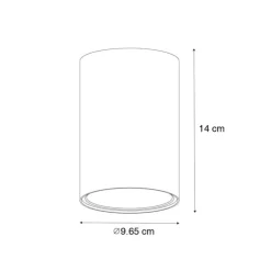 Moderner Aufbaustrahler Dunkelbronze GU10 50mm - Deep