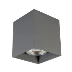 Moderner Aufbaustrahler Dunkelgrau GU10 50mm - Qubo