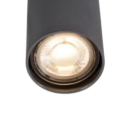 Moderner Aufbaustrahler Gunmetal GU10 50mm - Tuba