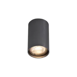 Moderner Aufbaustrahler Gunmetal GU10 50mm - Tuba