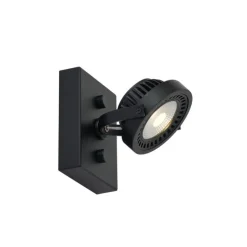 Moderner Aufbaustrahler schwarz inkl. dimmbarer LED - Apollo