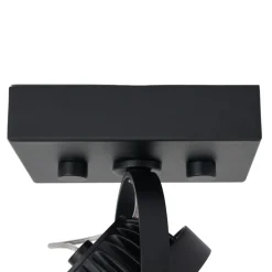 Moderner Aufbaustrahler schwarz inkl. dimmbarer LED - Apollo