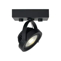 Moderner Aufbaustrahler schwarz inkl. dimmbarer LED - Apollo