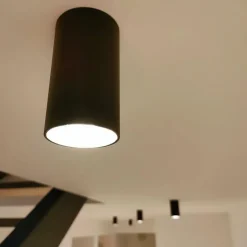 Moderner Aufbaustrahler Schwarz 5,5cm GU10 50mm - Tuba