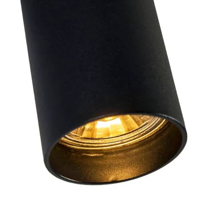 Moderner Aufbaustrahler Schwarz 5,5cm GU10 50mm - Tuba