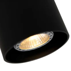 Moderner Aufbaustrahler schwarz GU10 50mm - Tubo