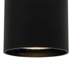 Moderner Aufbaustrahler schwarz GU10 50mm - Tubo