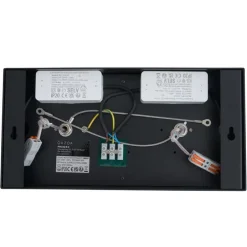 Moderner Aufbaustrahler schwarz inkl. dimmbarer LED 2-flammig - Dionysos