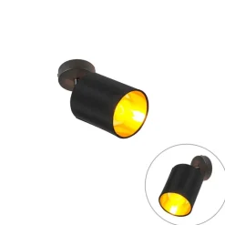 Moderner Aufbaustrahler schwarz neigbar - Lofty