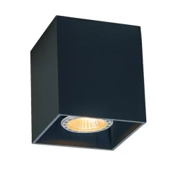 Moderner Aufbaustrahler Schwarz GU10 50mm - Qubo