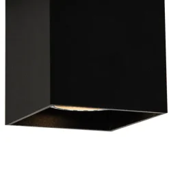 Moderner Aufbaustrahler Schwarz GU10 50mm - Qubo