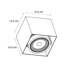 Moderner Aufbaustrahler schwarz inkl. LED dimmbar - Dionysos