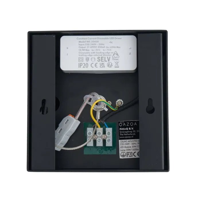 Moderner Aufbaustrahler schwarz inkl. LED dimmbar - Dionysos