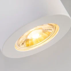 Moderner Aufbaustrahler Weiß 7,5cm GU10 50mm - Tuba