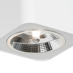 Moderner Aufbaustrahler weiß quadratisch GU10 111mm - Boxer