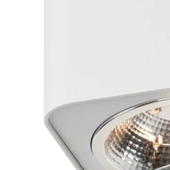 Moderner Aufbaustrahler weiß quadratisch GU10 111mm - Boxer