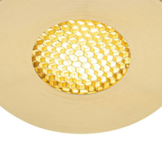Moderner Badezimmer-Einbaustrahler Gold IP54 – Shed Honey